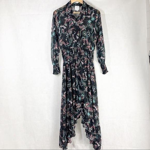 Misa Los Angeles Zahra Paisley Dark Floral Midi Dress Size small - Picture 3 of 16